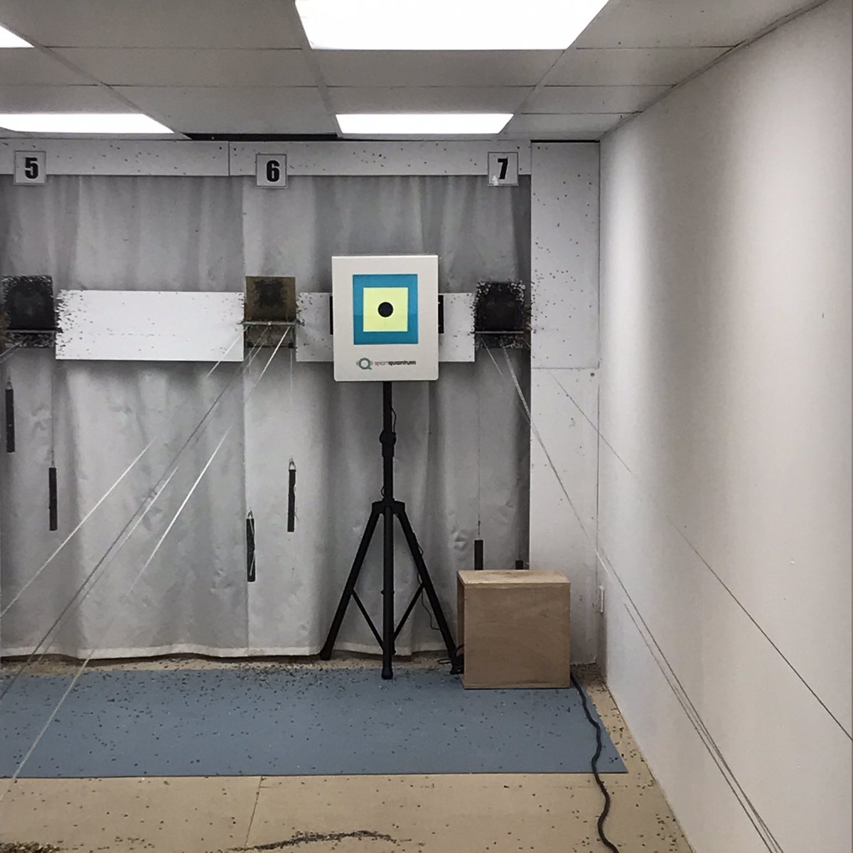 The new Electronic SportQuantum Target has now been installed. Thank you to all those who donated towards this. Only another 7 to go. #sportquantum