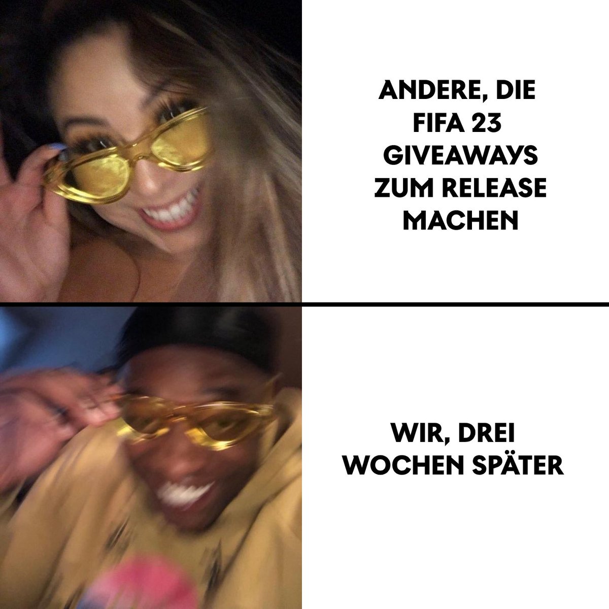 Mainz05eSports's tweet photo. 🔥FIFA 23 GIVEAWAY am #mememittwoch 🔥

Ihr könnt 1️⃣ von 2️⃣ Codes des Spiels FIFA 23 für die Playstation gewinnen! 🙌🏻

⚠️ Teilnahmebedingungen:
-Like ❤️
-Follow ✅️
-Retweet ♻️
-Mit eurer Konsole kommentieren (PS4/PS5) 🎮

Das Gewinnspiel endet am 23.10.2022 ❗️ https://t.co/aXDhsrNFK5