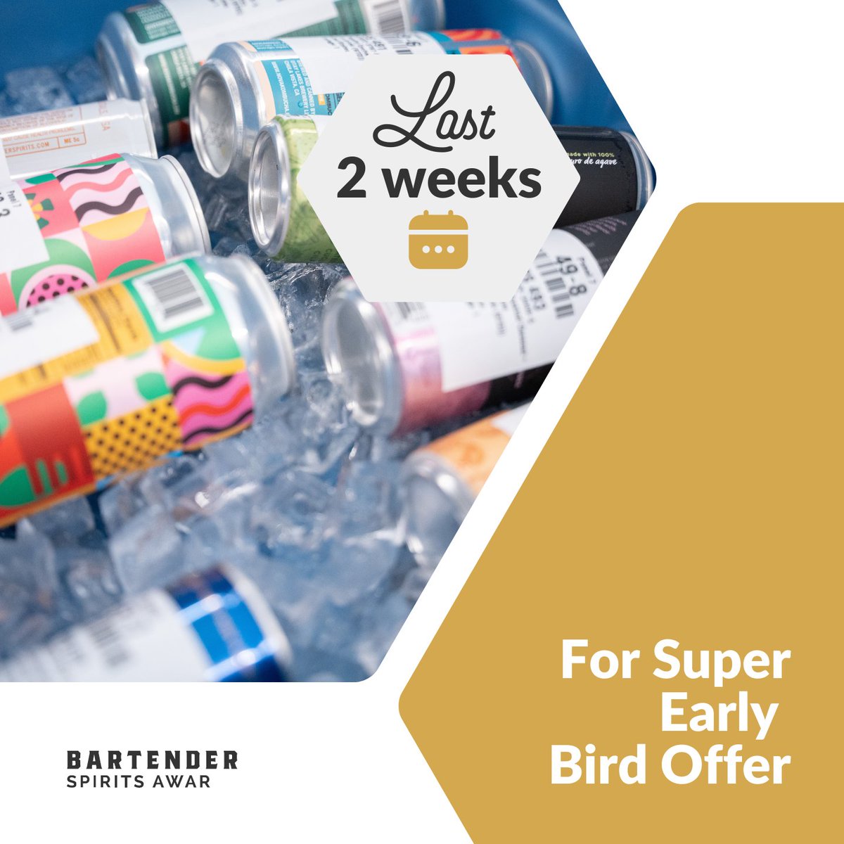 BartenderAwards's tweet photo. It's not too late but it will be after two weeks after 31st October. Take this opportunity and register for $90 per spirit to enter the 2023 BSA.
A chance to raise your brand's profile and get the recognition it deserves in the US spirits industry. Link in thread. https://t.co/DOE91q1chV