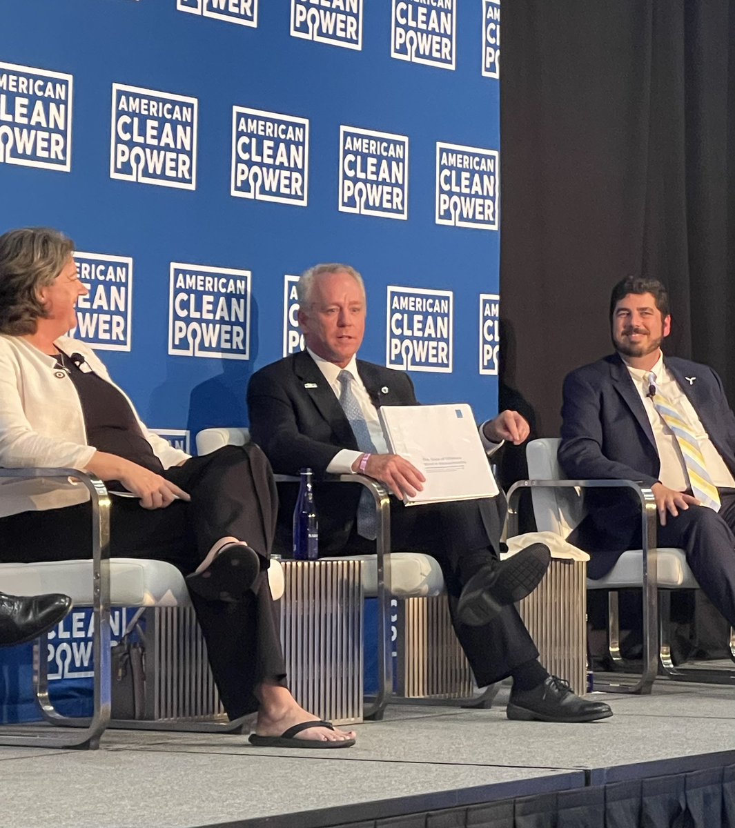 Delighted to speak at the @USCleanPower conference. Joined RI legislators to talk about our states’ experiences catalyzing offshore wind and harnessing this generational opportunity to power homes and businesses, create jobs, and bolster the economy. #ACPoffshore22