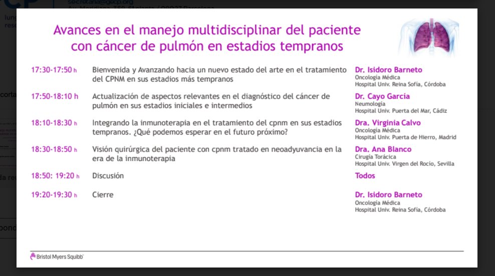 @bmsnews #AVANCES en manejo #multidisciplinar, pero menos, no? SOLO FARMACOS #cancerdepulmon TEMPRANO donde por ejemplo una #SBRT #radioterapia No tiene cabida.