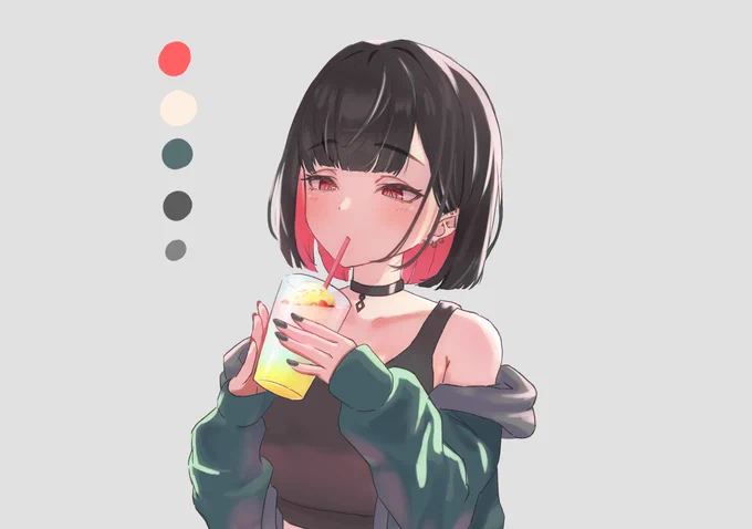 コンテストイラスト途中経過 