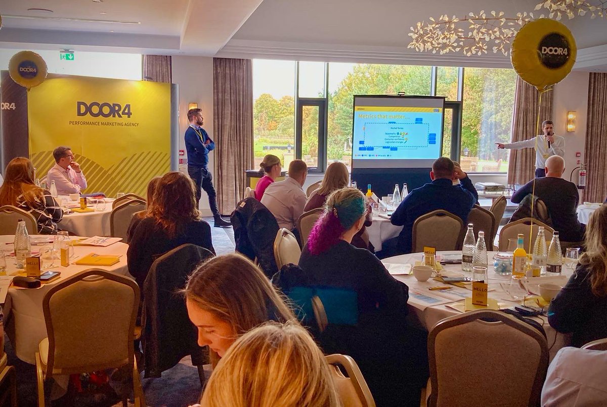Seriun's tweet photo. We’re #decodingdigital this morning at @HotelCrowwood with @door4. Great to be part of this sold out event. Fab conversations with a great bunch of guests, and we got to grips with the #metricsthatmatter to increase #marketingperformance. Cheers guys, see you at the next one! https://t.co/cxBII1NTPe