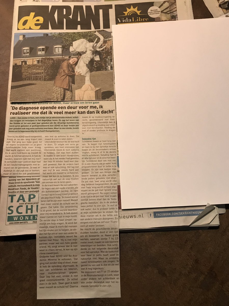roomsterborgh's tweet photo. Wat een mooi en duidelijk artikel in @DeKrantNieuws  over Ike Stubbe. Expositie nog t/m zondag te bekijken. @roomsterborgh https://t.co/T1mysocskP