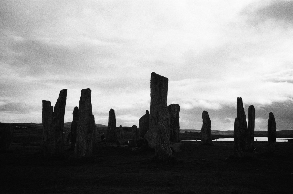 Been testing an early 00s 35mm camera, finally got a B&W film developed from a trip to Stornoway for Faclan @anlanntair, incl. some beauties of the Calanais Standing Stones & surroundings, here's three... (Scans are grainy but the prints are perfect)