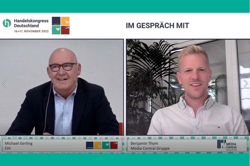 hkd_deutschland's tweet photo. 🎥 #Handelstalk mit Benjamin Thym, MEDIA Central Gruppe und Michael Gerling, EHI Retail Institute im Rahmen des #Handelskongress Deutschland u.a. zu den Themen #Offerista Europas größtes Shopper Marketing Network und über den perfekten Media Mix. https://t.co/1r0UeqhBND https://t.co/QMYNdkonr1