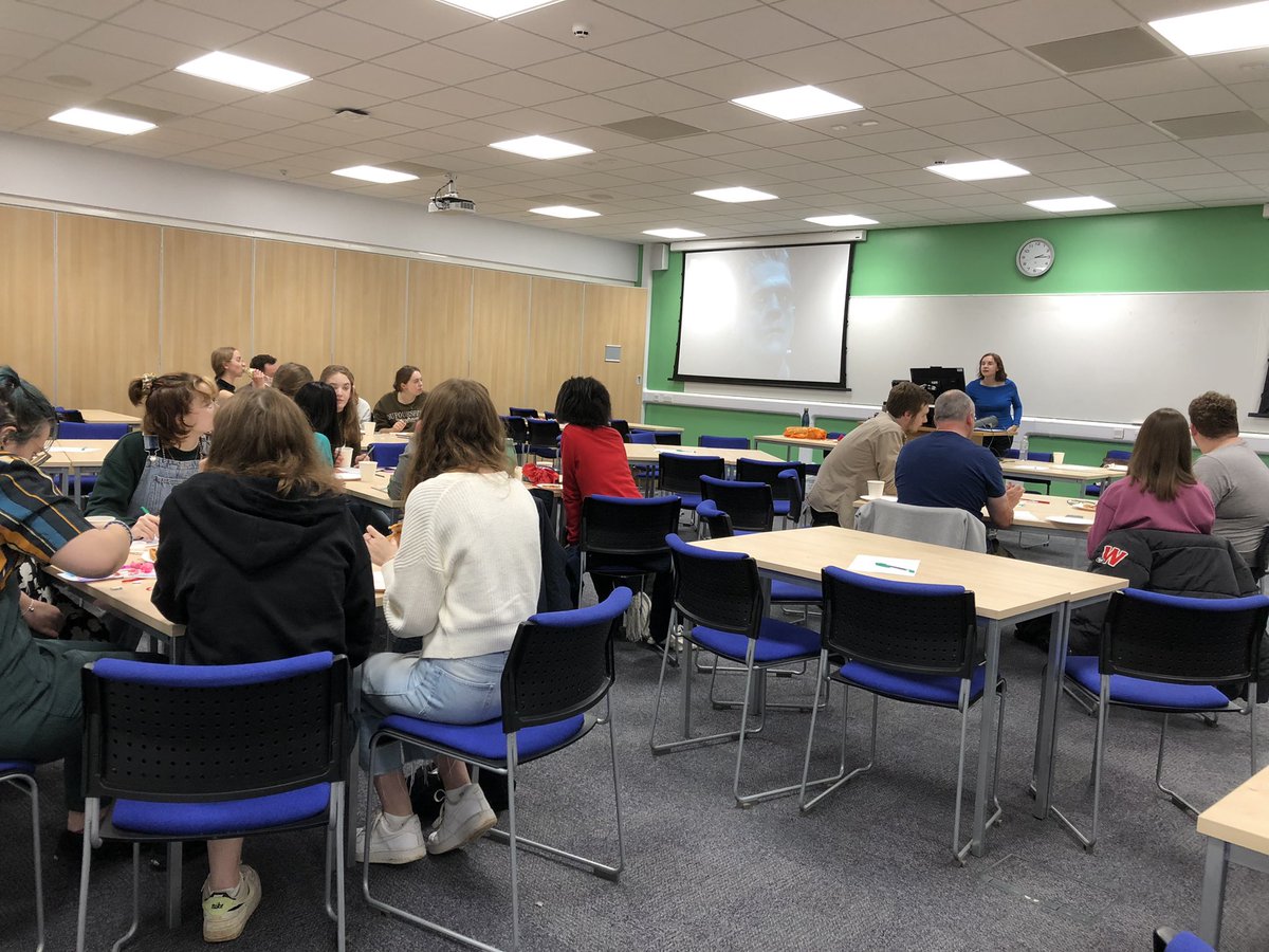 English_Keele's tweet image. We very much enjoyed the first-year social last night - pizza, quizzing, and crafting!