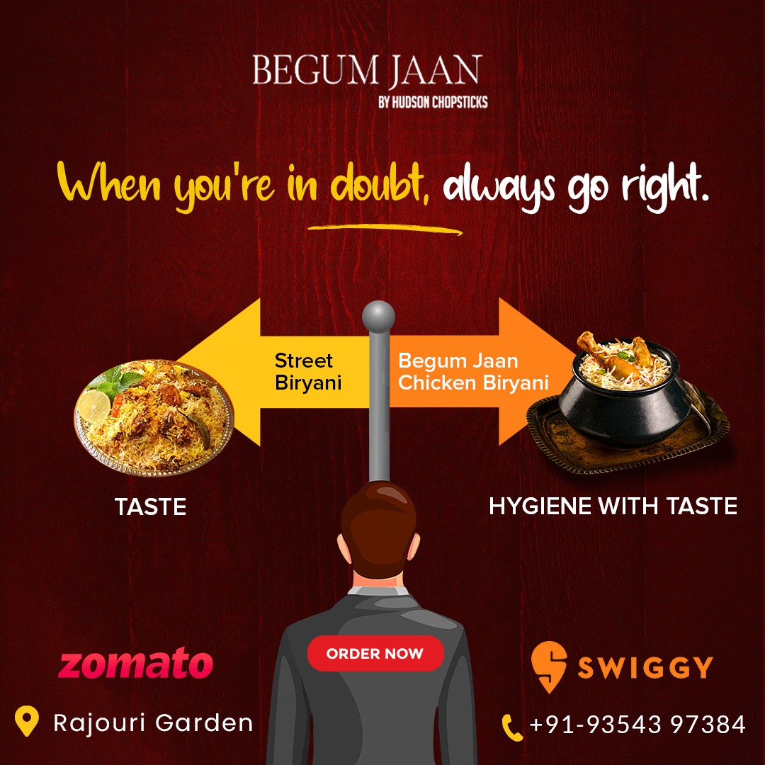 Begumjaan101's tweet photo. Time to order 🕔
Chicken Biryani from Begum Jaan 😍😍
20% off on takeaway
Call us - +91 93543 97384
Swiggy I Zomato I Takeaways I Delivery
#BegumJaan #begumjaanbyhudsonchopsticks #begumjaanoutlet #Rajouri #begumjaanrg #rajourigarden #DeliveryKitchen #OrderNow #OrderIn https://t.co/4JQ6m4oCRC