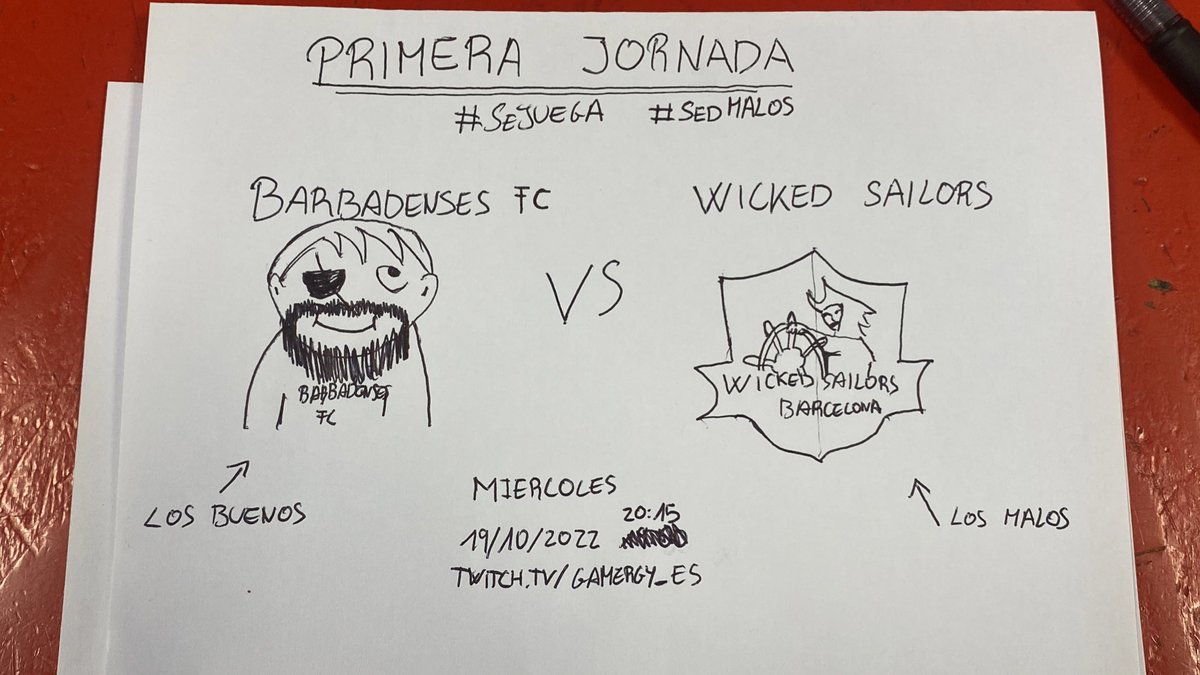 BarbadensesFC's tweet photo. Hoy jugamos la primera jornada de la liga de road to #Gamergy contra @WickedSailors a las 20:30 o así, pero podéis venir antes a apoyarnos. 
Estos son los que van de buenos pero les vamos a enseñar quien manda. https://t.co/YBN9Fv7efV