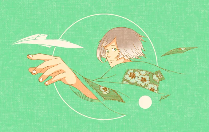 風になって#イラスト #過去絵 