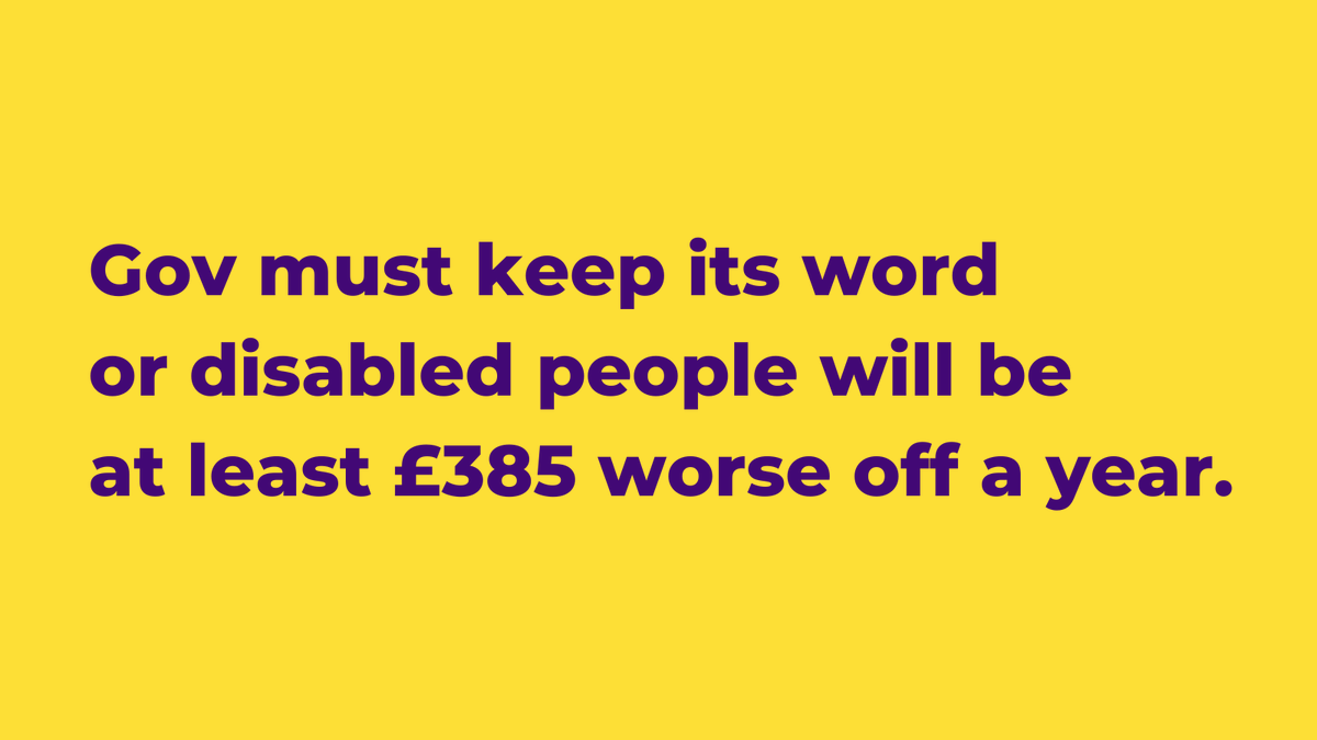 Gov must not U-turn on uprating benefits in line with inflation. 900k #Disabled households on Universal Credit will be at least £385 a year worse off if based on earnings (5.4%) vs Sep CPI (10.1%). @Jeremy_Hunt must keep his word to prioritise most in need. #CostOfLivingCrisis