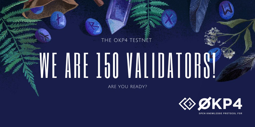axonexyz's tweet photo. [💥Genesis of the OKP4 testnet!👌]

🚀We are 150/150 validators!💯

Thanks to all of you! 👏
BTW, you can still join the testnet anyway😉
#validators #testnet #OKP4 https://t.co/uPgA6Gnzk3