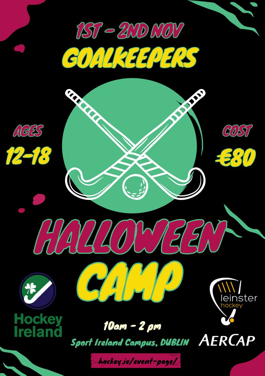 irishhockey's tweet photo. ๐ปHalloween camps in Dublin, Munster and Connacht! BOO!k now to avoid disappointment๐ป https://t.co/GtxUqObwfs #HIDevelopment https://t.co/i8kwQhIGaK