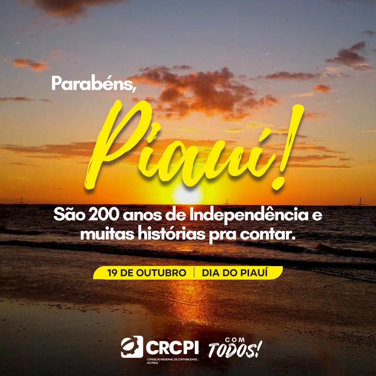 crcpiaui's tweet photo. Como muito bem cantou o inesquecível Luiz Gonzaga, aqui é a "Terra onde o Sol brilha mais! Não existem dois iguais! Só conheço o do meu Piauí".
Parabéns, Piauí! Parabéns, Piauienses!
#CRCPI #CRCPIComTodos #DiaDoPiauí https://t.co/Af6DU0Dvii