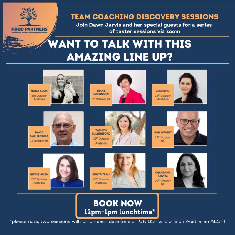 Looking forward to chatting with Daniel Wright today about #team #coaching practice.
There's still time to book for next Wednesday's session (available for both GMT &amp; AEST) ⤵️
peopleandodpartners.com/attend