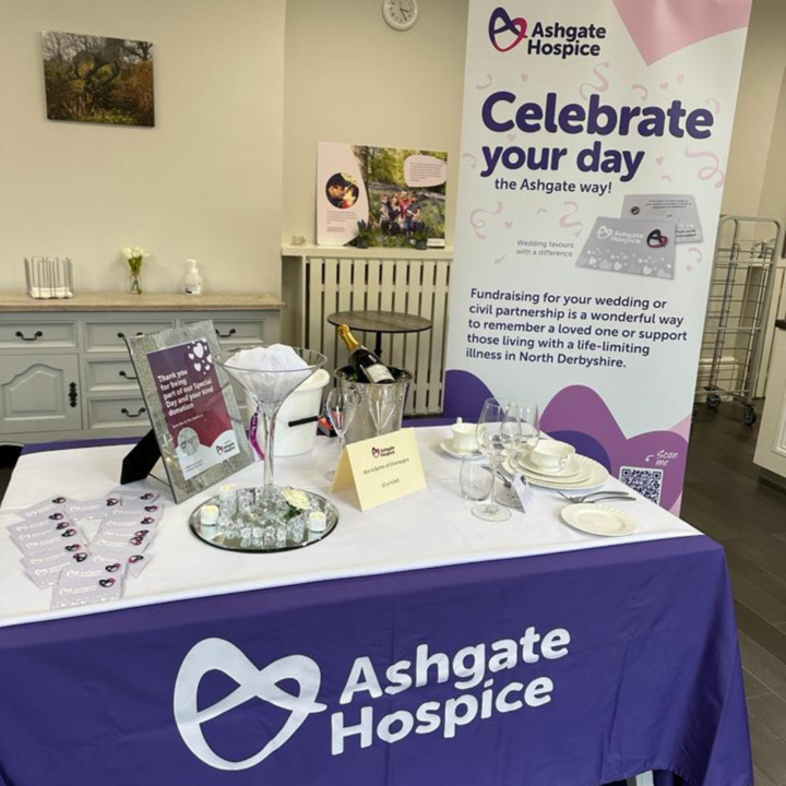 Ashgate_Hospice's tweet photo. Thank you to our volunteers, Lesley and Marie Clair, who attended Tupton Village Hall's recent Wedding Fair to help us promote our lovely wedding favours and fundraising at weddings.

Know of any wedding fairs we could attend? Please let us know - we'd love to come along! https://t.co/dS9SEOGzCI