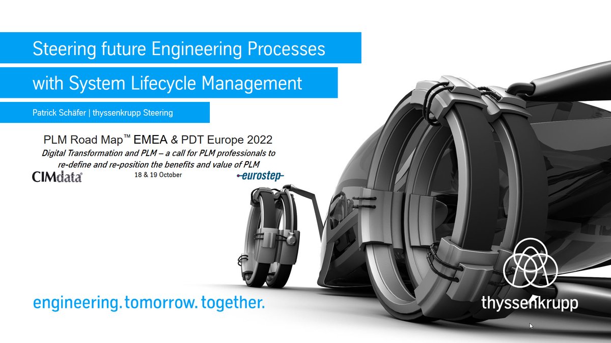 PSC4VPE's tweet photo. Steering future Engineering Processes with System Lifecycle Management #SysLM #CIMdata PLM Road Map™ EMEA & PDT Europe 2022: Digital Transformation and PLM #digitaltransformation #PLM #plmroadmappdt @CIMdataPLMNews @pdteurope @tk_Presta https://t.co/iUzqOLdkdU https://t.co/qpuWtfYVDF