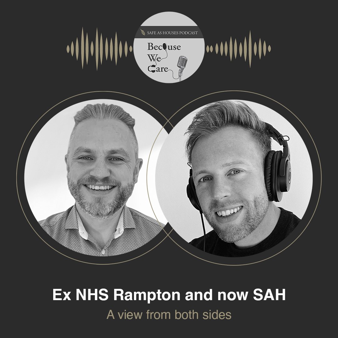 SAH_PI's tweet photo. #Stream our #podcast, Because We Care!
 
Listen to Stuart #interview Jon on his #experience working at #NHS Rampton &amp; their thoughts on the Sector’s needs for more innovative housing solutions on our #website, #Spotify &amp; #amazonmusic &amp; many more.

Listen: https://t.co/00AlnIzUBa https://t.co/UuSm61p5dz