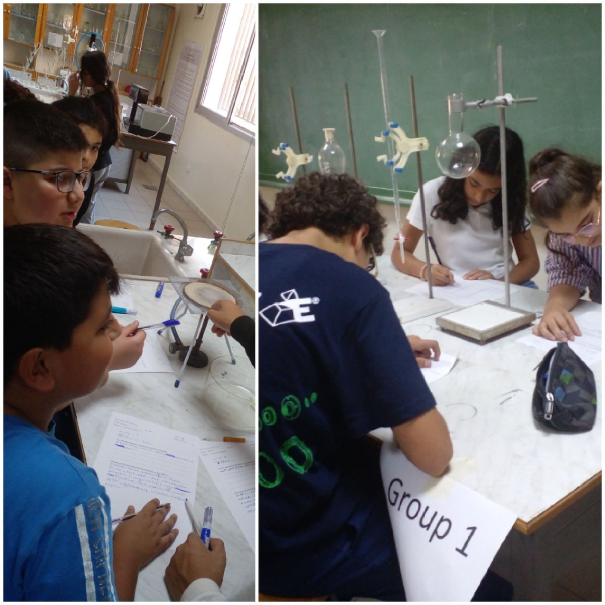 TahaniDandashli's tweet photo. As groups; grade 7 students learned about the diverse laboratory glassware.
@SihamNoueiry @MakassedSaida https://t.co/vsrQffCCn4