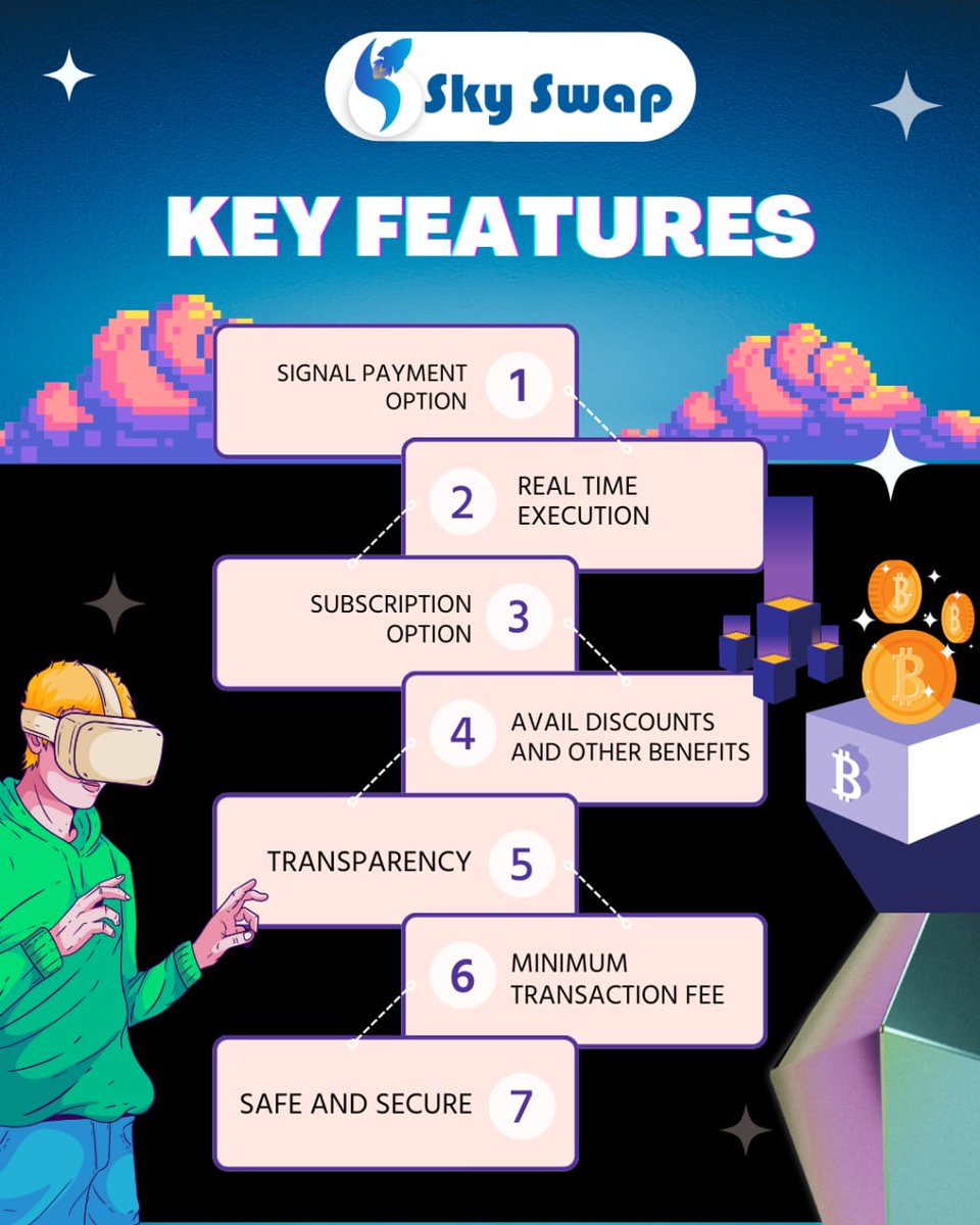 SkySwap is the world's first blockchain-based payment gateway solution, and it's about to change the way we do business forever. It's targeted at all relevant businesses, including aviation, hotels &amp; tourism, gaming, and e-commerce. 

Visit us:-www.skyswapprotocol.io

#skyswap