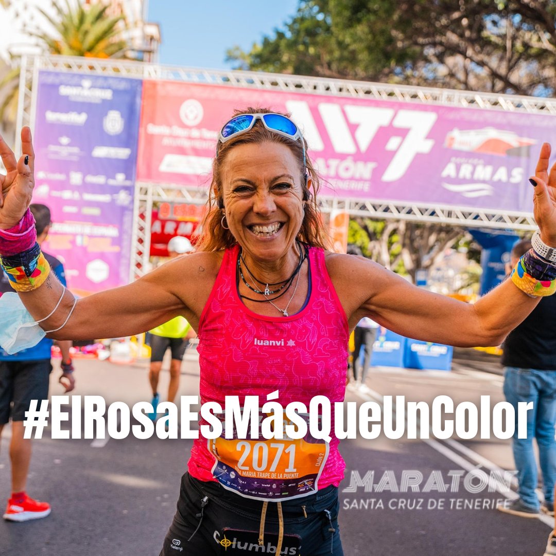 MaratonTenerife's tweet photo. En el Día Mundial contra el Cáncer de Mama, es momento de apoyar tod@s la iniciativa #ElRosaEsMásQueUnColor de @ContraCancerEs 

#MaratónTenerife2022 #MT8 https://t.co/ymTS4nQqHm