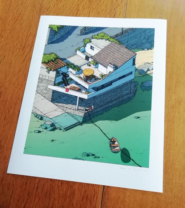 Limited edition of 50 available from .Signed and numbered giclee print on 350gsm Hahnemühle Museum Etching paper. 40 x 50 cm  