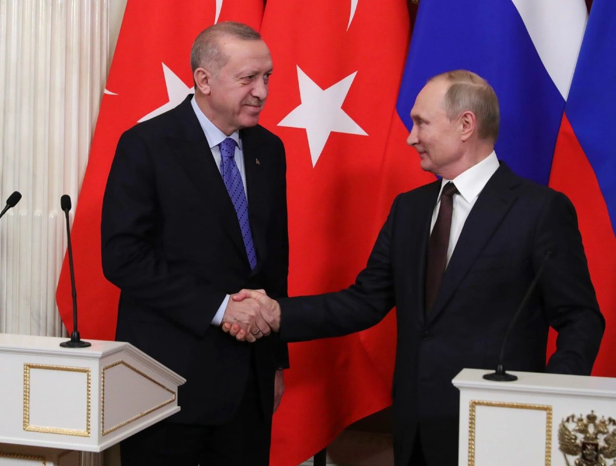 Erdogan said he agreed with Putin on the creation of a gas hub in #Turkey.  From there they will be able to sell gas to #Europe.