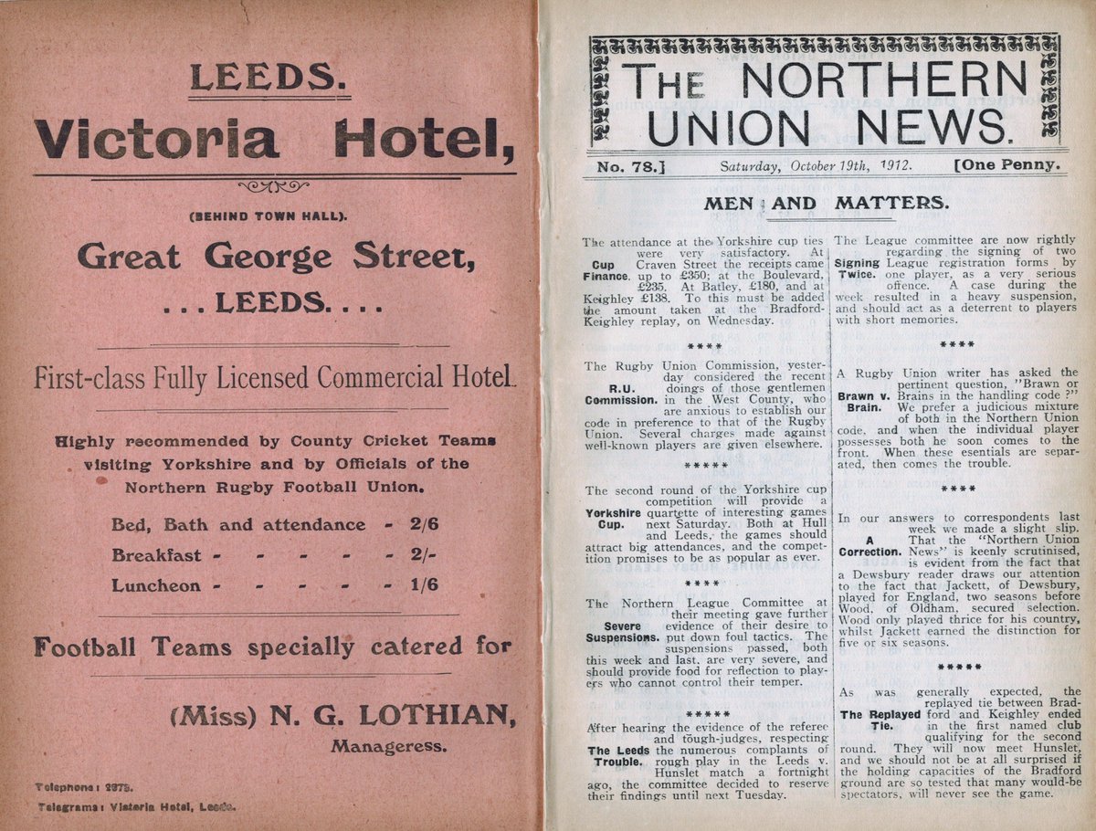 Forty20LIVE's tweet photo. Today in 1912: Huddersfield face Wakefield Trinity at Fartown. #RugbyLeague #NorthernUnion https://t.co/BshUg0u8hO
