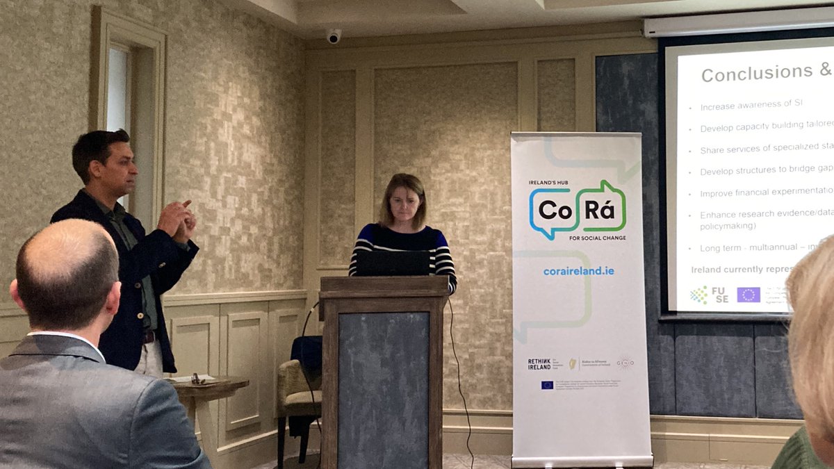 MartinaLarkin's tweet photo. Attending @CoraIrelandsHub excellent information and networking event in Galway on behalf of @RwnCastlerea @WCI_Roscommon with speakers from @Rethink_Ireland  Genio, Innovative Communitites and @HeliumArts https://t.co/ee6ijm7nrw