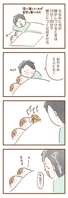 双子育児は夜間授乳していた時期がいっっちばんしんどかったですが、2歳の現在も寝る直前毎日修学旅行気分な双子の寝かしつけは大変です💦(2/2)

 #双子育児 #コミックエッセイ #育児漫画 #漫画が読めるハッシュタグ 