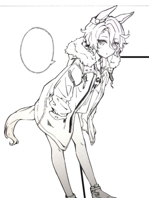 描きかけのタイシンの漫画のデータ間違えて消してこのカットしか残ってないバカあああああああああ😭 