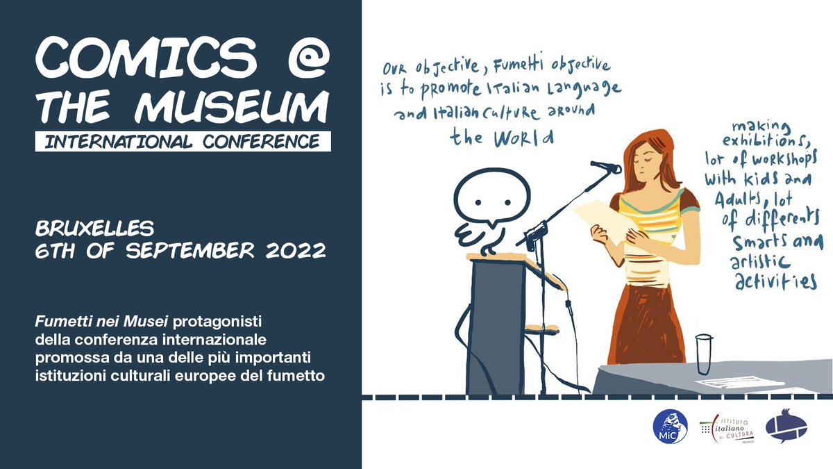 #FumettiNeiMusei | È online il report della Conferenza 'Comics @ the Museum' organizzata dal Centre Belge de la Bande Dessinée a Bruxelles, in cui il progetto del #MiC è stato protagonista insieme ad altre istituzioni museali europee. fumettineimusei.it/attivita/onlin… #museitaliani