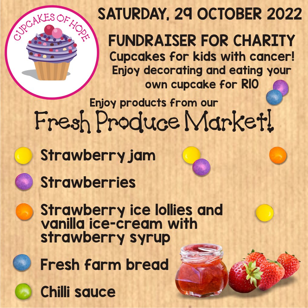 Please join us on the 29th of October 2022 in support of 'Cupcakes of Hope' for children with cancer!