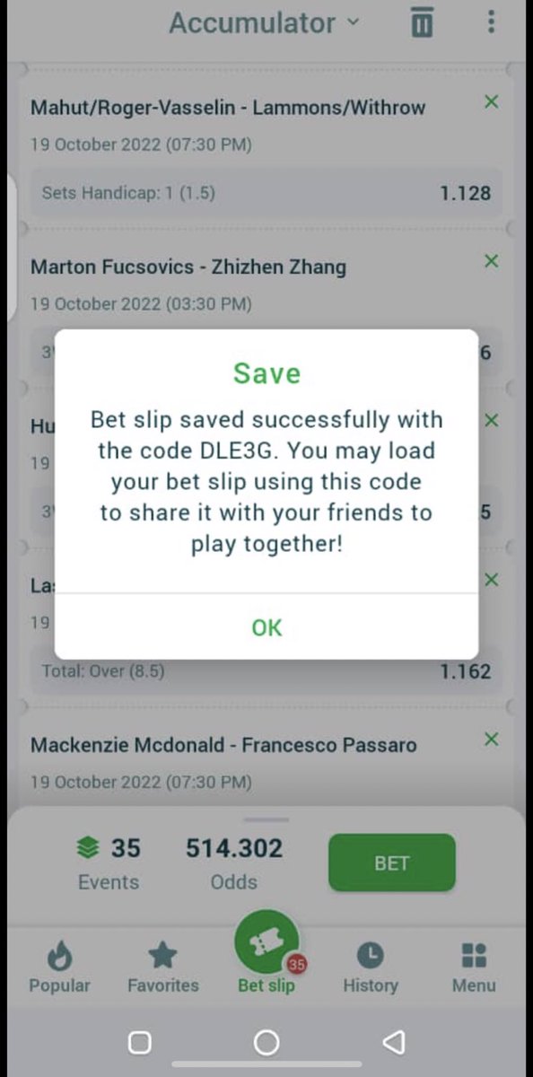 Mrbankstips's tweet image. 514 odds tennis 🎾 

10 odds edit 

Not on 22bet ? Register right away

🇳🇬 bit.ly/3Mhgq3l

🇬🇭 cutt.ly/hKMXnxB

🇰🇪 bit.ly/3huJDtB

🇹🇿 bit.ly/3CfvNow

🌎 bit.ly/3K

No promo code