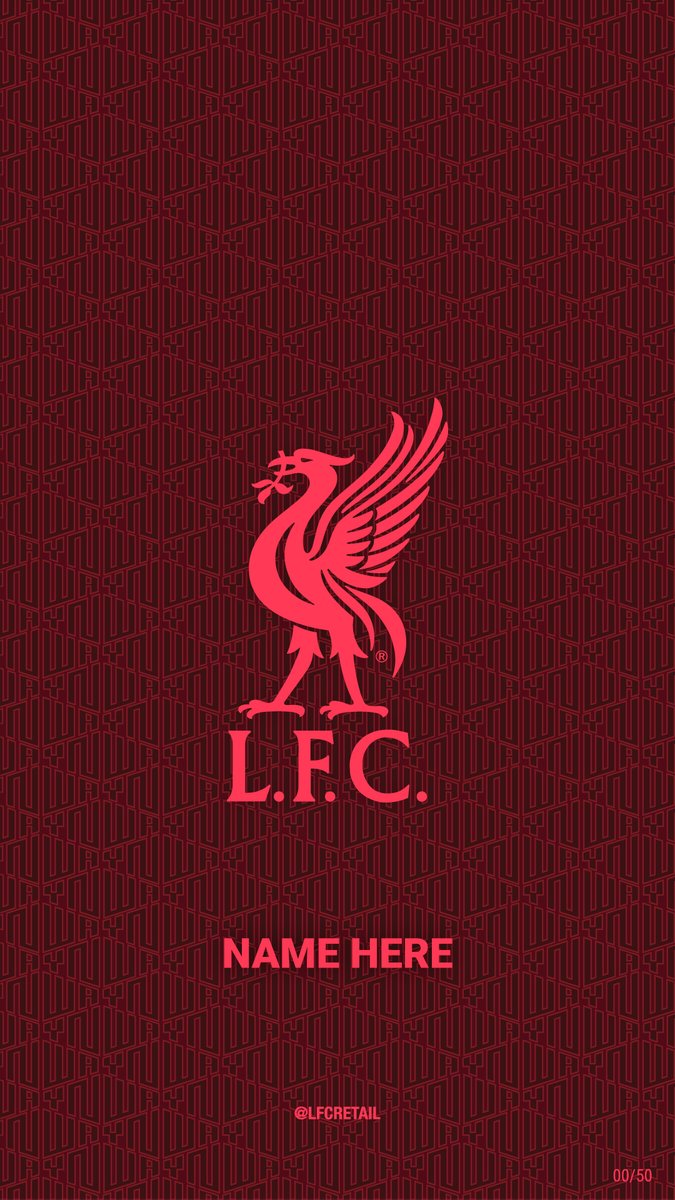 LFCRetail's tweet photo. It's #WallpaperWednesday time. YNWA 🔴🙌

You know the drill Reds - reply with your NAME and we’ll pick 50 of you at random to get a personalised version. GO! 👇 https://t.co/9mg5BHcEti
