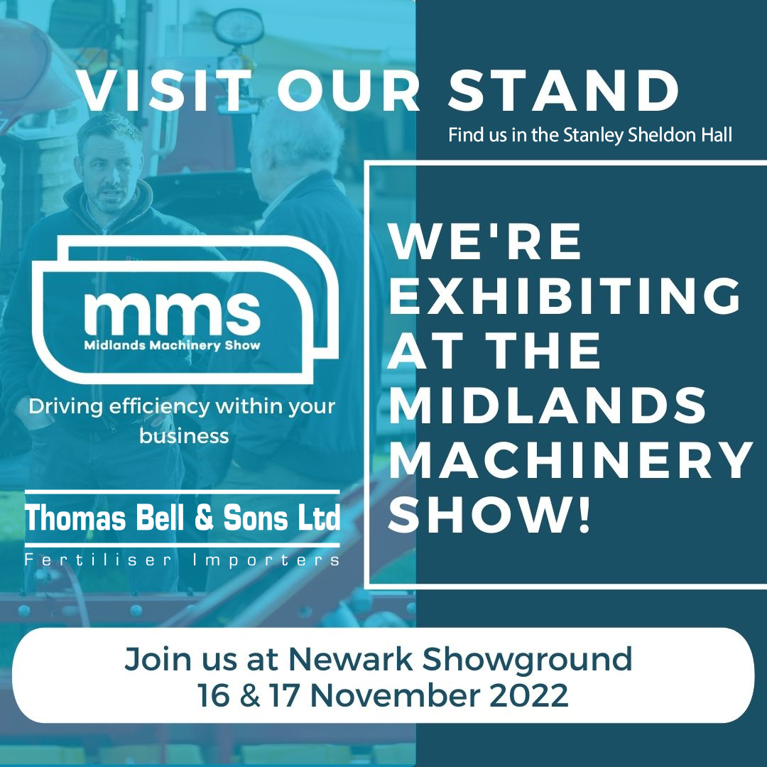ThomasbellFert's tweet photo. Join us at @MidsMachinery held at Newark Showground on 16th & 17th Nov.
Thomas Bell is proud to be exhibiting at this event and we look forward to seeing you there
#midlandsmachineryshow #fertiliser #limusprotects #nitrogensulphur #urea #compunds #agriculture https://t.co/pk06Ydgpb6