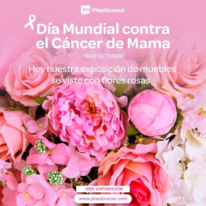 Plasticosur's tweet photo. Hoy #diamundialcontraelcancerdemama🎗️ nos sumamos al movimiento de @ContraCancerEs #elrosamasqueuncolor 💪 vistiendo nuestra exposición de muebles de #Sevilla con centros florales rosas 🌺🌷🌸💐 Os los dejamos por aquí 📲 https://t.co/nnPYARaUYu

 #19oct #Huelva #plasticosur https://t.co/sMcrCb5OUR