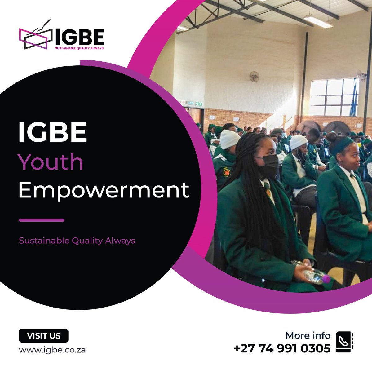 igbe_rsa's tweet photo. At IGBE we believe that young people are capable of incredible things. An empowered young person is likely to recognize their capabilities, self-determination, and self-worth. 
#IGBE #WomenInConstrution #YouthEmpowerment 🏗️👷🏾‍♀️ https://t.co/bMVKpV7ljk