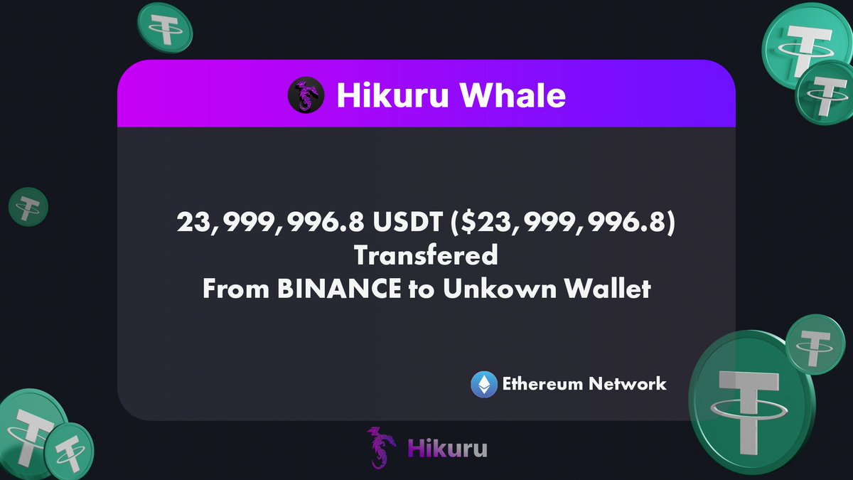 pelican_arbbot's tweet image. 🐋🐋23,999,996.8 #USDT ($23,999,996.8) Transfered From #BINANCE to Unkown Wallet

etherscan.io/tx/0x2f9227d8d…

Created by Hikuru.com