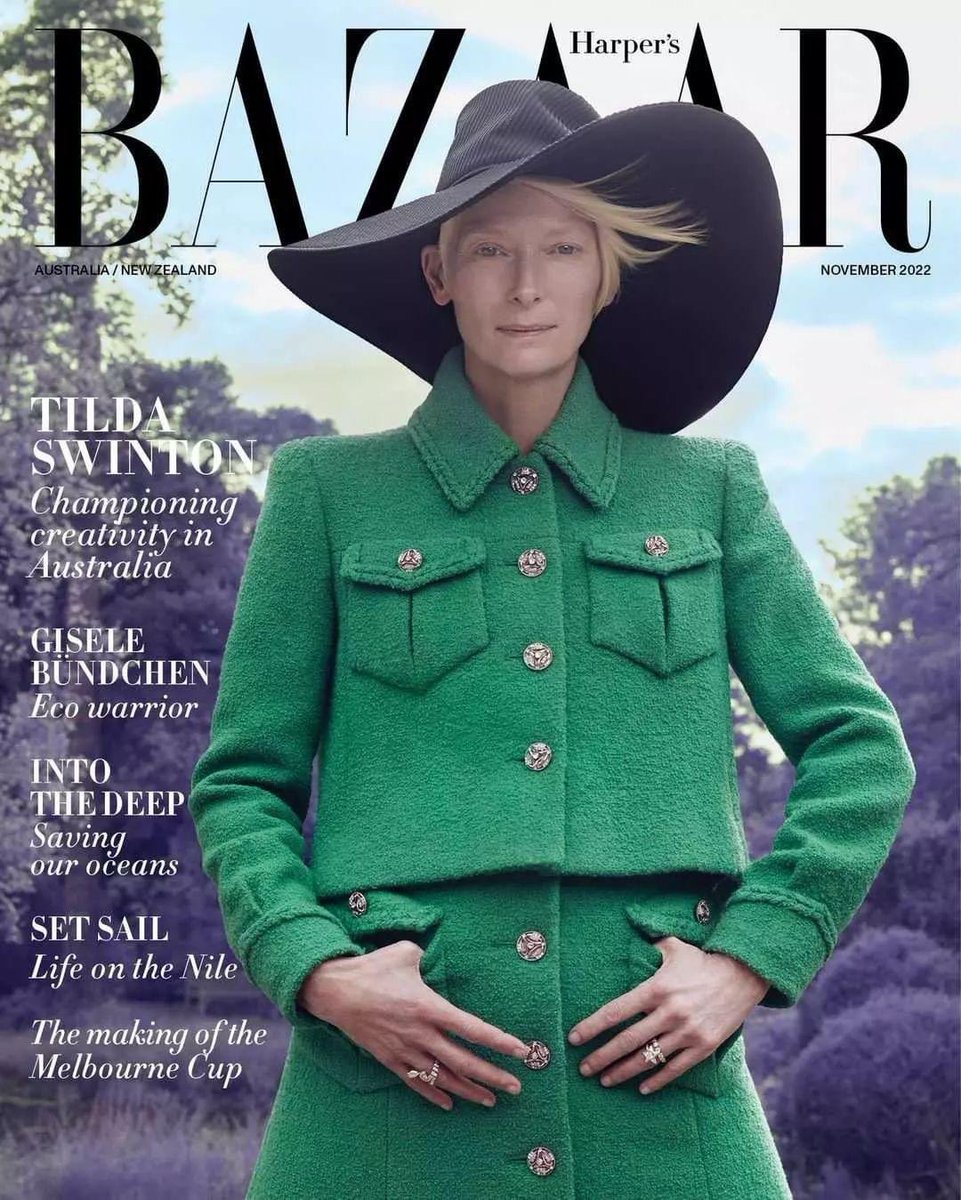 Our November cover, starring Tilda Swinton in @chanelofficial haute couture, by @solvesundsbostudio, with cover story by <a href="/grceoneill/">grace</a>. Also features Patty Huntington's section of scientists, activists and other players on the subject of ocean conservation. On newsstands October 24