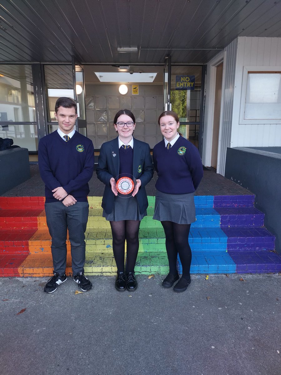 cranacollege's tweet photo. The student Wellbeing Team with their Cycle Against Suicide Award for the third year running. Congratulations and well done ๐ Thanks to Ms McConalogue for coordinating. #Wellbeing @CycleAgainstSuicide @DonegalETB https://t.co/MM0cSs6qNP