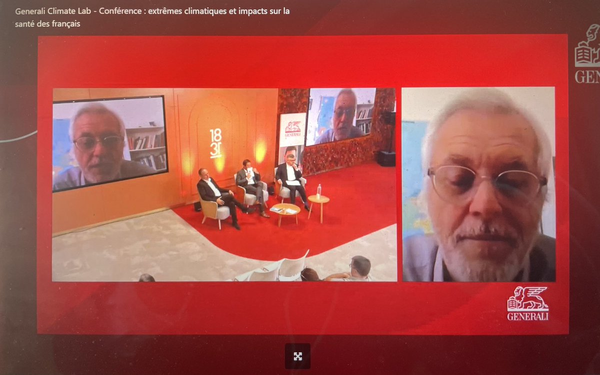 Mc_Lanne's tweet photo. #generali4climate @RobertVautard « on peut espérer stabiliser le changement climatique mais on ne pourra pas revenir en arrière. Les solutions de décarbonation sont connues mais pas simples à mettre en œuvre » https://t.co/4kIAAX5VSA
