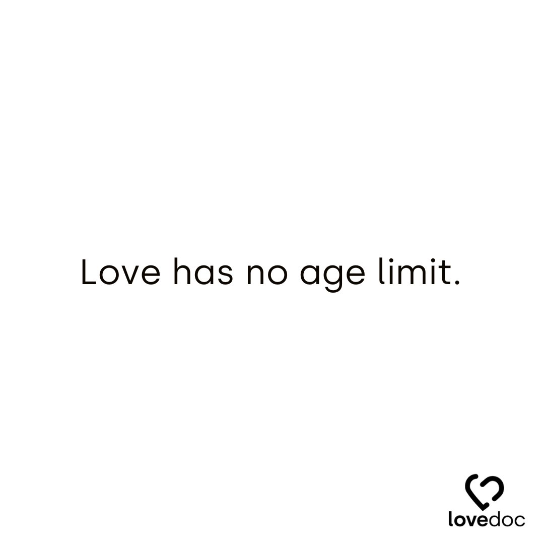 LovedocApp's tweet photo. Whether you're 20, 30, 60 or 90 - you can find love at any age... and if you don't, we'll help you do it. #DatingTip #DateBetter https://t.co/Ul0f7SvH5h