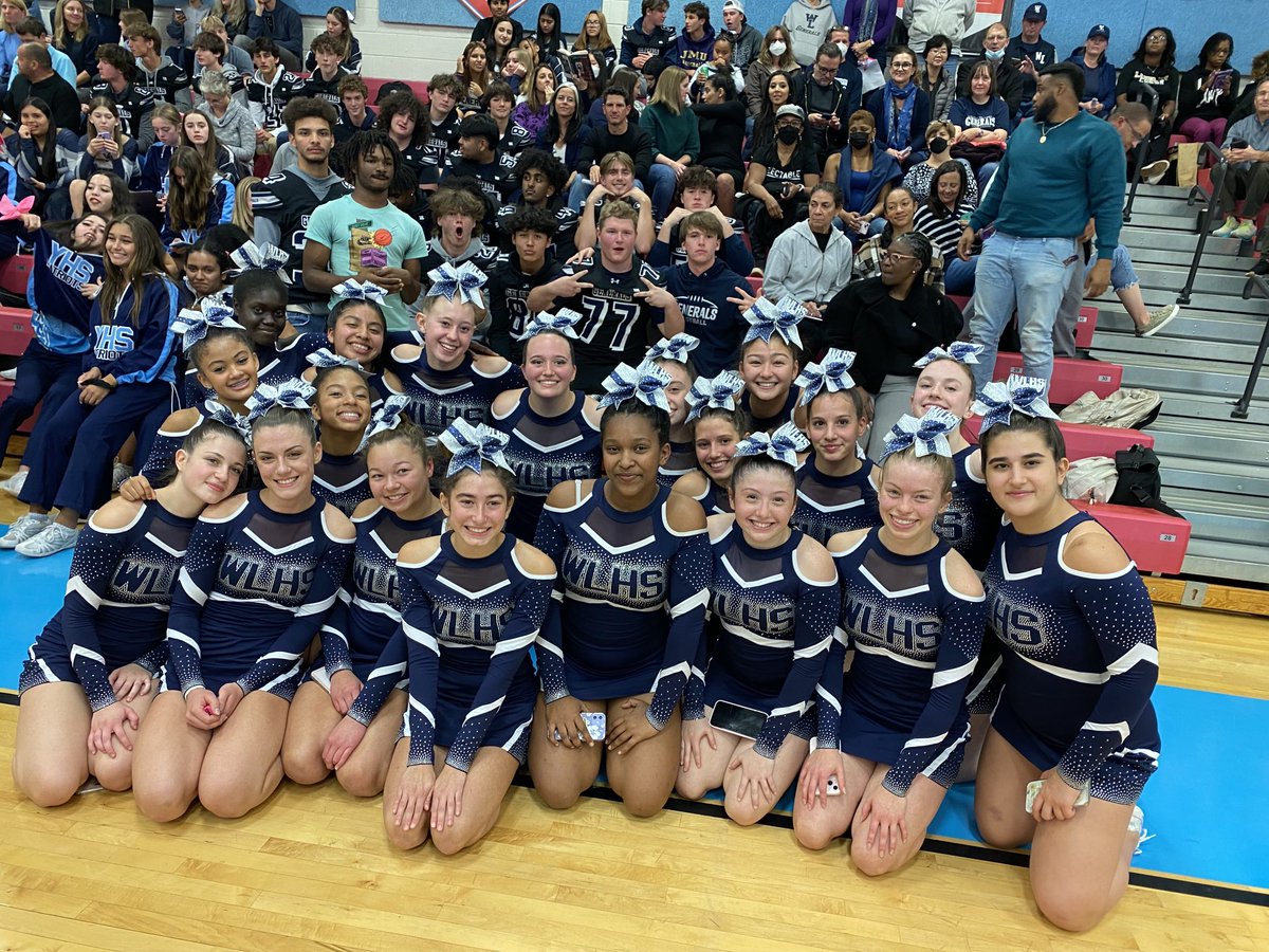 WLHSAthletics's tweet photo. W-L Cheerleaders placed 2nd at the Liberty District Championship advancing to Regionals. Congratulations Generals! Fabulous night! ⁦@WLCheerUpdates⁩ ⁦@GeneralsPride⁩ https://t.co/9M5WBfzuot