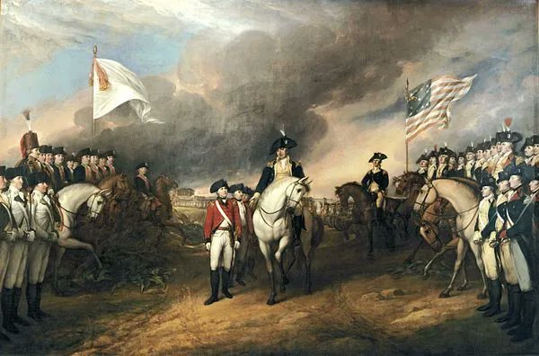 LibertyCo1776's tweet image. #OTD October 19, 1781 – THE WORLD TURNED UPSIDE DOWN... British forces surrender to Washington at Yorktown, effectively ending the American Revolutionary War.
#AmericanRevolution #RevolutionaryWar #RevWar #AmRev #AmericanHistory #GeorgeWashington #Yorktown #18thCentury #Huzzah