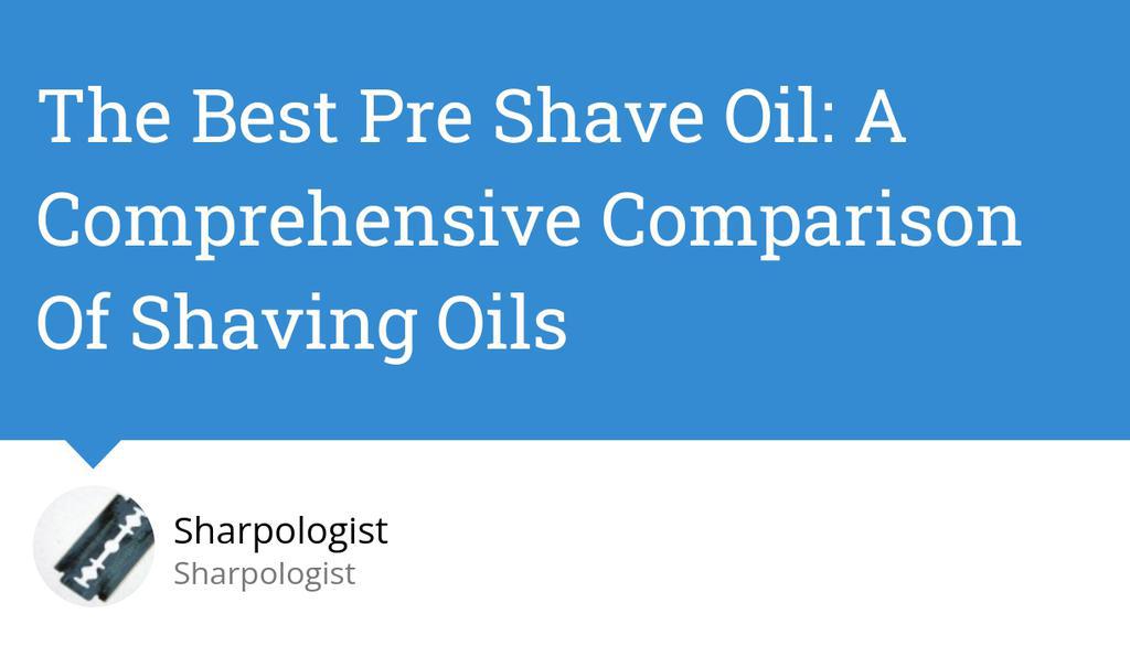 Pre-shave oils are applied to the skin before shaving in order to soften the hair, retain moisture on the skin, and provide additional lubrication properties.

Read the full article: The Best Pre Shave Oil: A Comprehensive Comparison Of Shaving Oils
▸ lttr.ai/3jH4