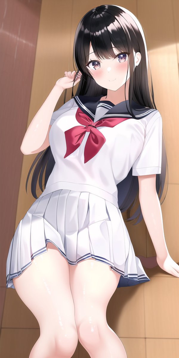 黒髪美少女にぶっかけ無洗浄
#NovelAI 