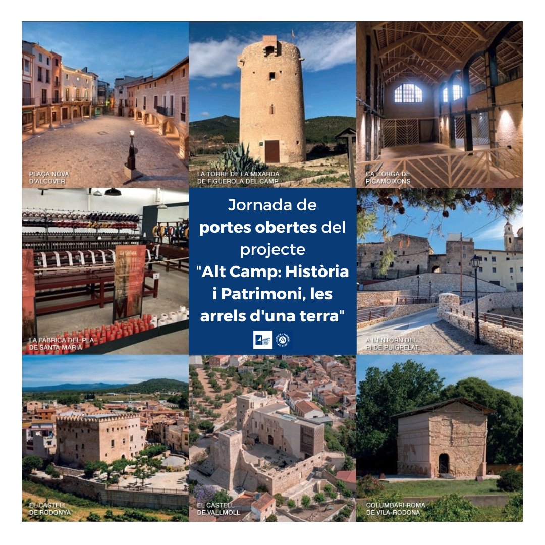 𝗣𝗢𝗥𝗧𝗘𝗦 𝗢𝗕𝗘𝗥𝗧𝗘𝗦 - 𝗖𝗔𝗦𝗧𝗘𝗟𝗟 𝗗𝗘 #𝗩𝗔𝗟𝗟𝗠𝗢𝗟𝗟 Jornada de portes obertes del Castell de Vallmoll dins el projecte '#AltCamp: Història i Patrimoni, les arrels d'una terra' a Vallmoll: 🗓 Dis. 22 i Dg. 23/10 🕙D'11:00h a 13:00h 🆓Activitat gratuïta