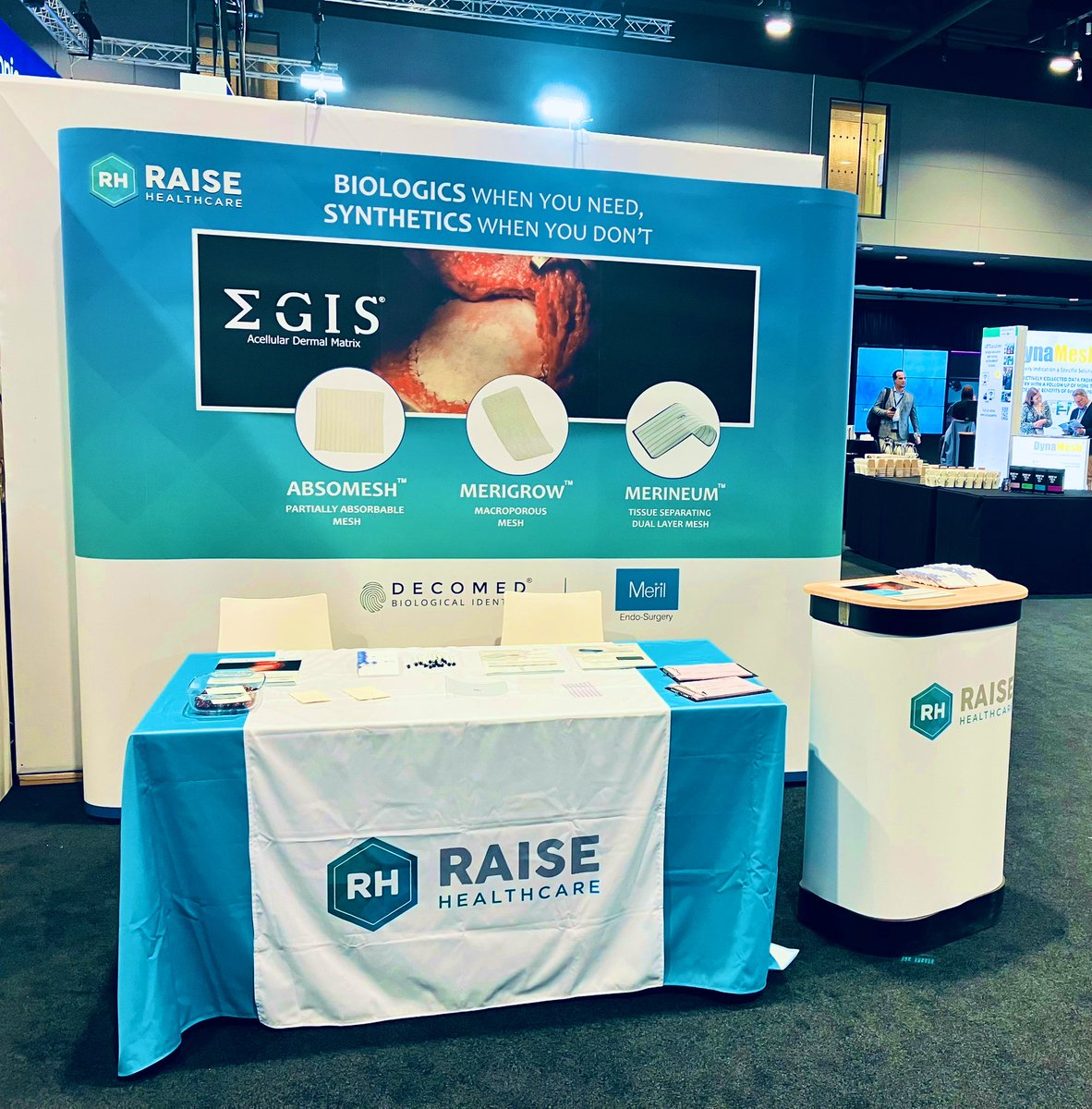 nw_raise's tweet photo. Booth 11 @EhsManchester come have a chat with us about biologics and synthetic mesh technologies. #abwall #hernia https://t.co/ch07DEvSTh