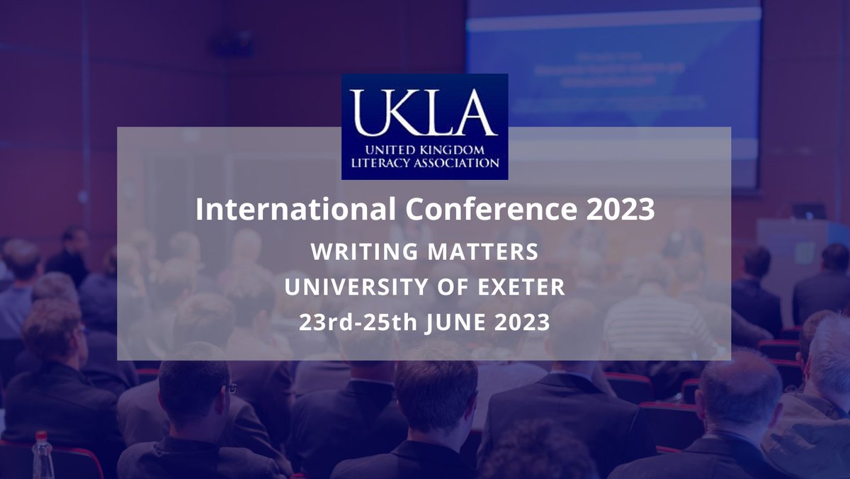 #UKLAInternationalConference23 - Writing matters! Through writing, we can express our most personal thoughts and feeling, our hopes, ambitions and fears; through writing, we can capture our history, reflect on the past, and imagine new possibilities for the future...